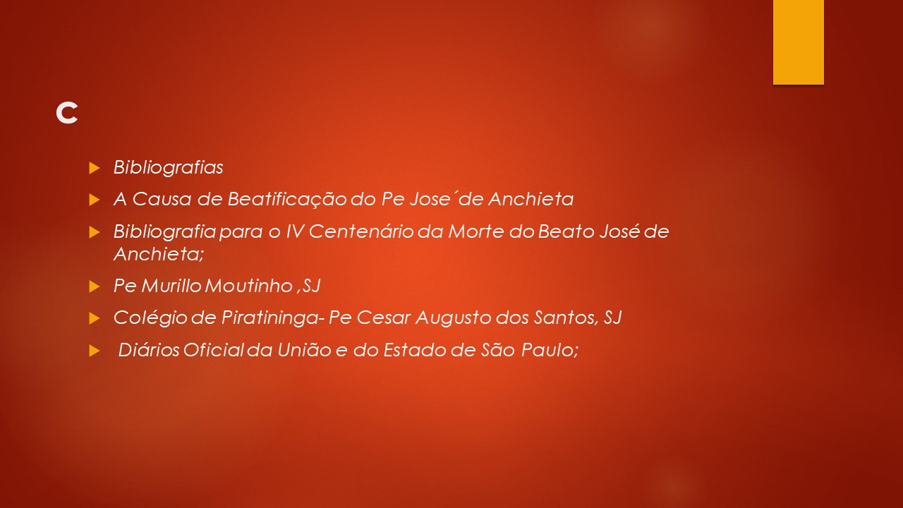 Slide 35 — Vida de São José de Anchieta