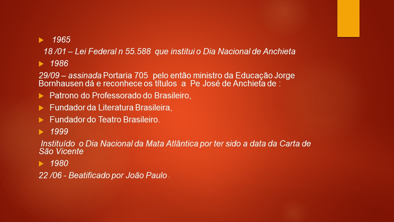 Slide 32 — Vida de São José de Anchieta
