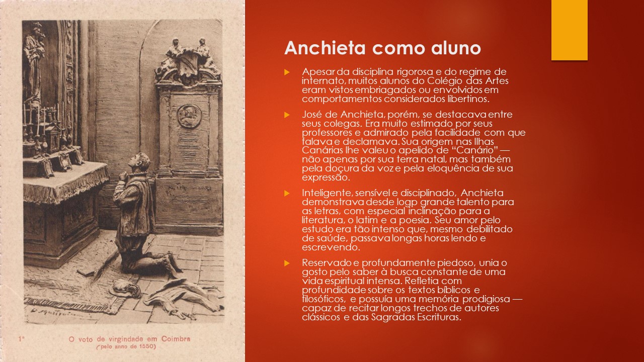 Slide 20 — Vida de São José de Anchieta