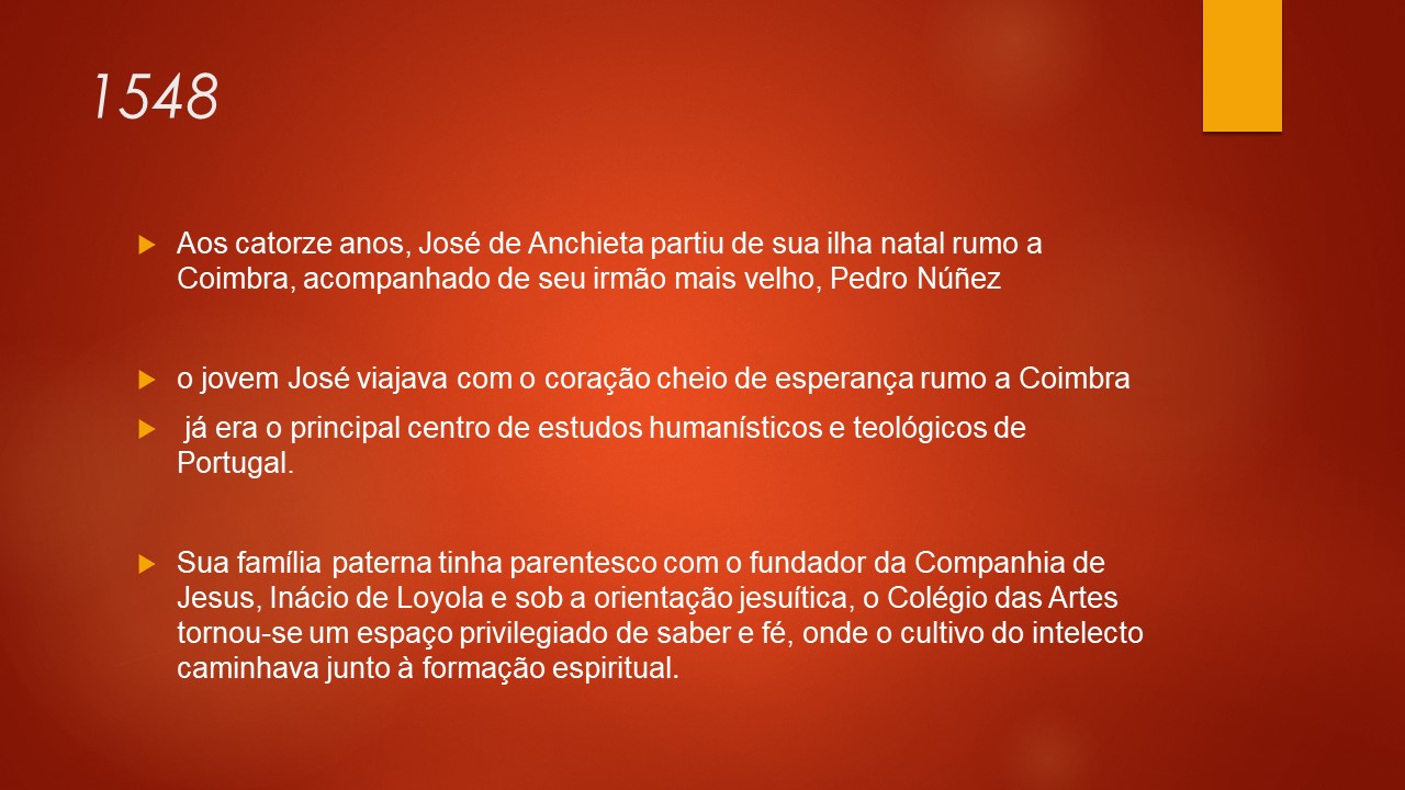 Slide 16 — Vida de São José de Anchieta