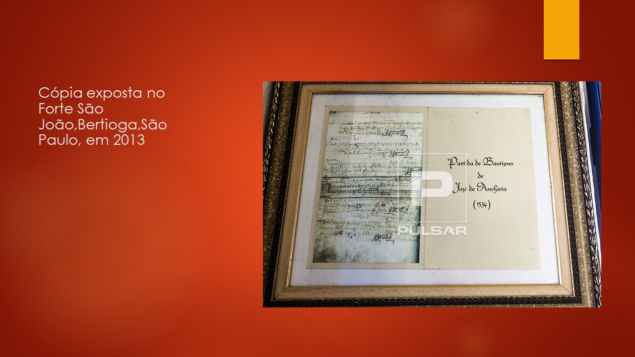 Slide 8 — Vida de São José de Anchieta