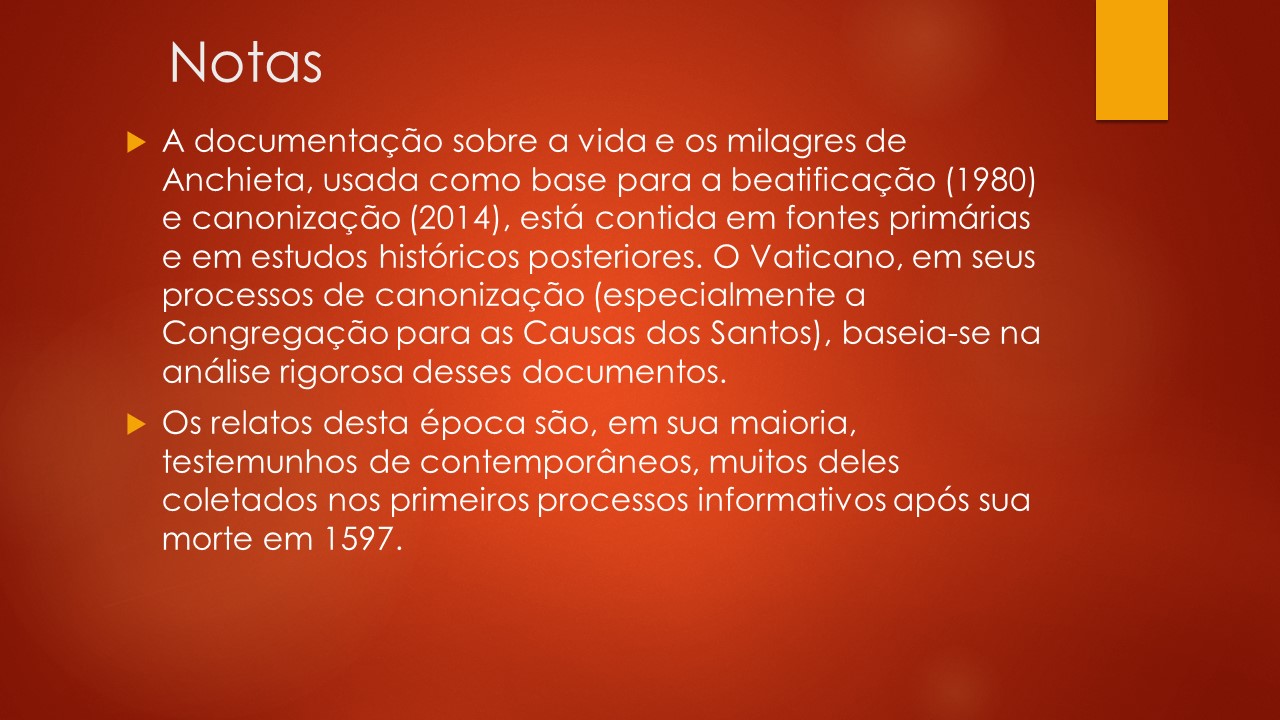 Slide 36 — Vida de São José de Anchieta