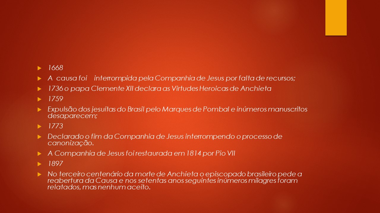 Slide 31 — Vida de São José de Anchieta