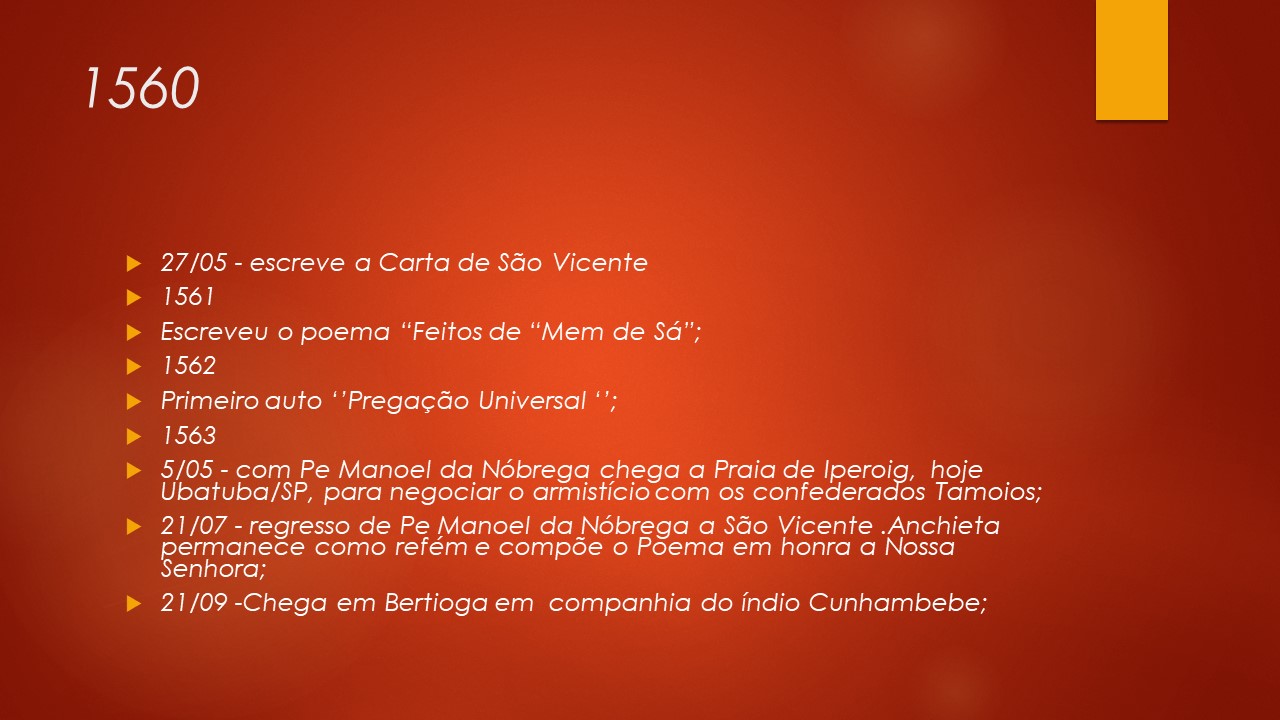Slide 25 — Vida de São José de Anchieta