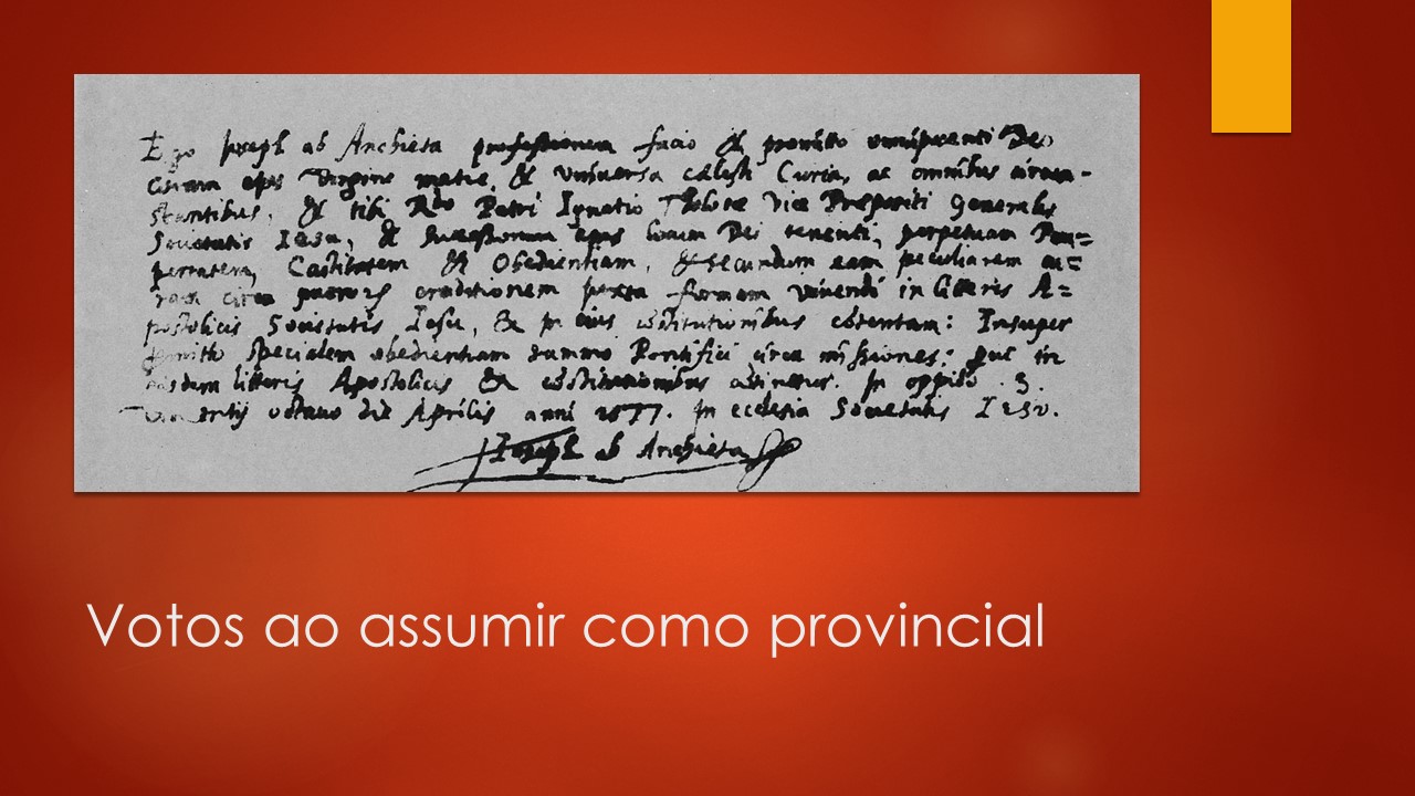 Slide 46 — Vida de São José de Anchieta